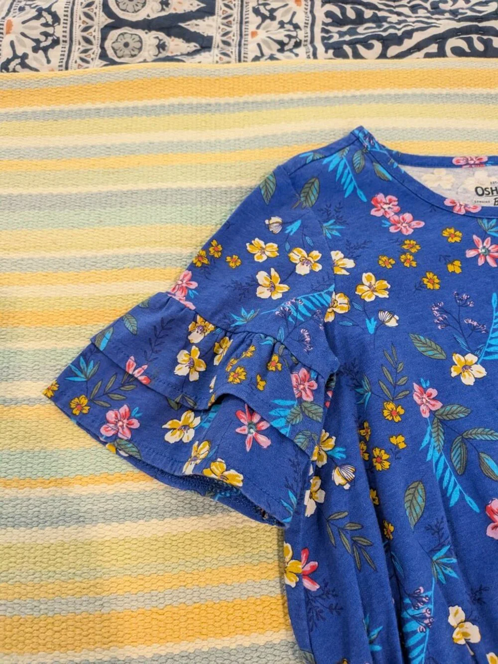 ⭐ OshKosh Blue floral dress size 8